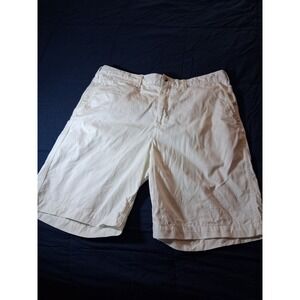 Polo Ralph Lauren Shorts Mens 36 White Relaxed Fit Chino Flat Front Golf